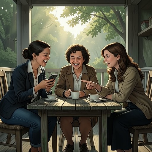 Alison’s Friendship Network from "The Executive Assistant: A female CEO·male assistant workplace romance". This thread follows Alison’s friendships as a source of humor, accountability, and practical emotional support beyond her work and romance.