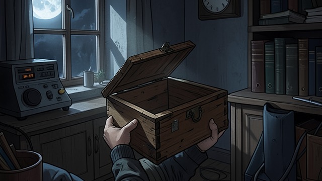 Box Of Days from "A cataclysmic lack of Harmony". Box Of Days The speaker holds a box and counts the days.