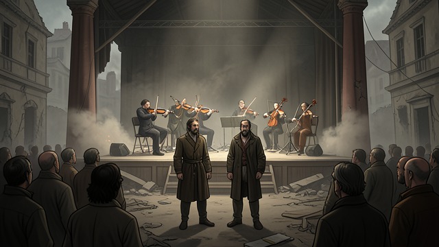 Ashen Downfall from "A cataclysmic lack of Harmony". Ashen Downfall The relationship ends not with explanation but with a performance staged by Death.