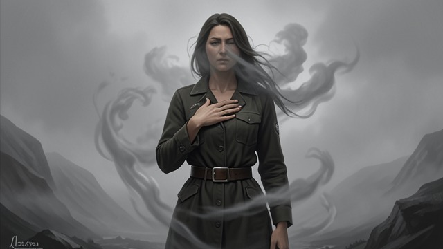 Obfuscated Judgment from "A cataclysmic lack of Harmony". Obfuscated Judgment A pervasive fog clouds the woman's judgment, dividing mind from soul.