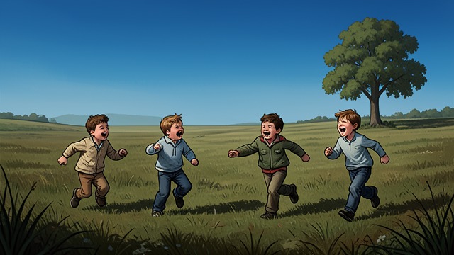 Outdoor Games from "A cataclysmic lack of Harmony". Outdoor Games The speaker recalls days spent playing outside with companions.