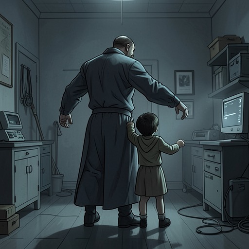 The Protective Figure from "A cataclysmic lack of Harmony". This flow traces the Guardian Angel as a sheltering presence that separates the vulnerable speaker from hostile worlds.