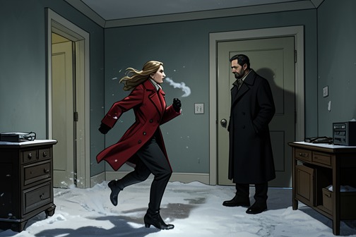 Adrienne escapes the hotel and reunites with Wilder from "Insatiable Box Set: Books 1-4". Adrienne escapes the hotel and reunites with Wilder in a sequence where freedom is won through immediate risk but cannot yet become safety.