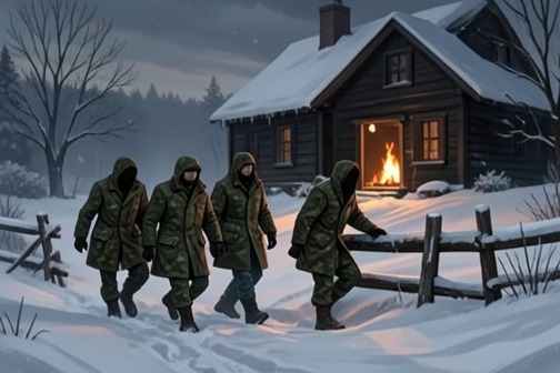The Samsa brothers raid Bane's stronghold from "Insatiable Box Set: Books 1-4". The Samsa brothers raid Bane's stronghold during their pursuit of Adrienne, whom Bane has abducted and taken into the wilderness.