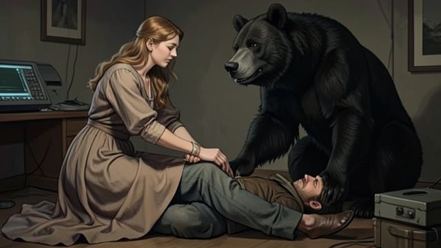 Lycell Is Mauled from "Insatiable Box Set: Books 1-4". Lycell Is Mauled A sudden attack A black bear catches Lycell off guard while he is focused on Adrienne’s danger and badly wounds him.