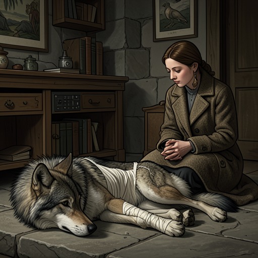 Wilder’s Recovery and Revelation from "Insatiable Box Set: Books 1-4". This flow traces Wilder’s passage from injured wolf receiving human care to a man forced to disclose the nature of his world.