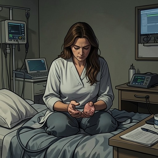Adrienne’s Repeated Pregnancies from "Insatiable Box Set: Books 1-4". This flow traces Adrienne’s changing understanding of pregnancy as the family’s reproductive expectations collide with her health and wishes.