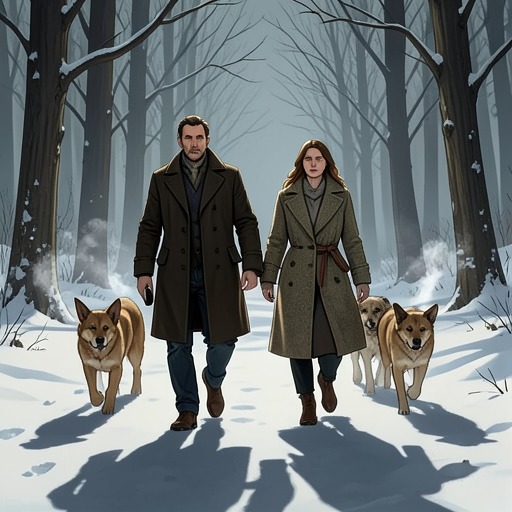 Bane’s Journey North from "Insatiable Box Set: Books 1-4". This flow follows Bane and Adrienne’s flight through wilderness and roads, where captivity becomes a conflicted contest over power and dependence.