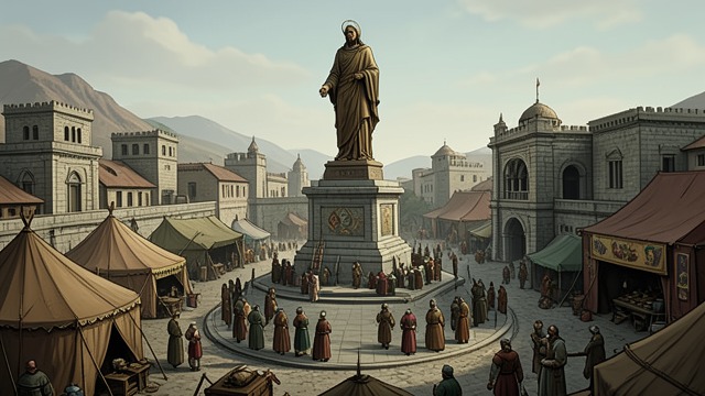 Hoshido Capital from "Awakening the Angel System: Apocalypse: A LitRPG Progression Fantasy". A City of Mortar and Shingles Hoshido grows from a village into a fortified city with roads, workshops, and civic buildings.