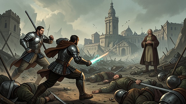 Rolanda Assault from "Awakening the Angel System: Apocalypse: A LitRPG Progression Fantasy". The Capital Encircled Selfian fleets surround Roland’s capital while the remaining army collapses from the Red-Eye Curse.
