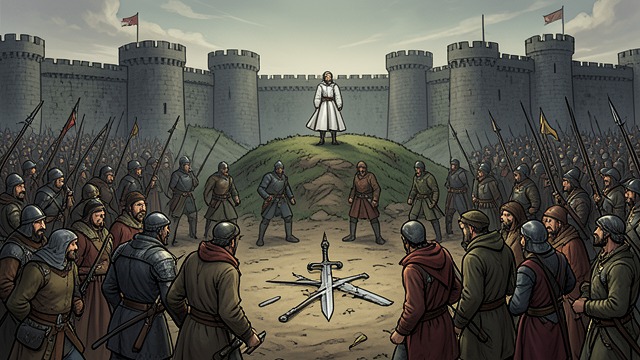 Windermere Siege from "Awakening the Angel System: Apocalypse: A LitRPG Progression Fantasy". The Broken Defense Selfian forces surround Windermere after orbital weapons cripple Roland logistics.