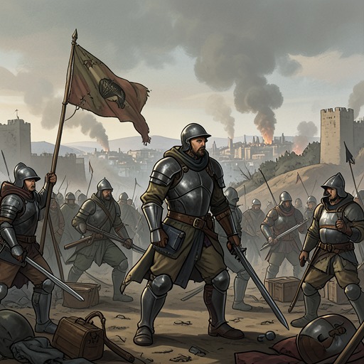 The Roland War from "Awakening the Angel System: Apocalypse: A LitRPG Progression Fantasy". This flow traces the imperial civil war from entrenched loyalty to the fall of Roland’s capital.