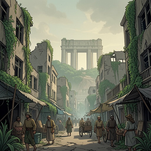 The New Frontier after the Shutdown from "Awakening the Angel System: Apocalypse: A LitRPG Progression Fantasy". This flow follows the world’s transition from magical apocalypse to difficult reconstruction.