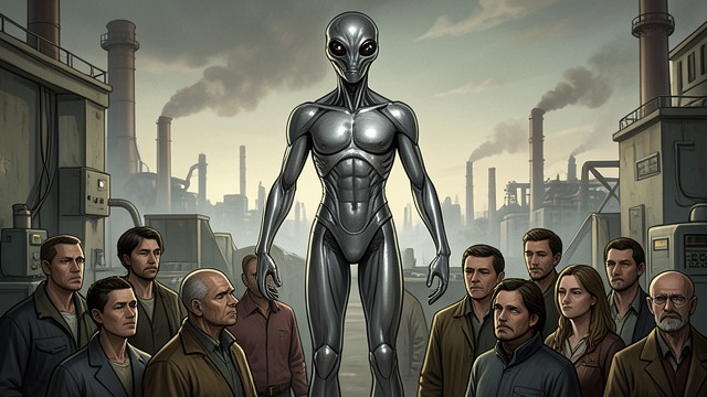 The Alien Rulers from "The Ownership Wars: Who Owns You". The Alien Rulers Hidden Masters The film’s aliens embody a ruling class that disguises itself while manipulating labor, consumption, and political obedience.
