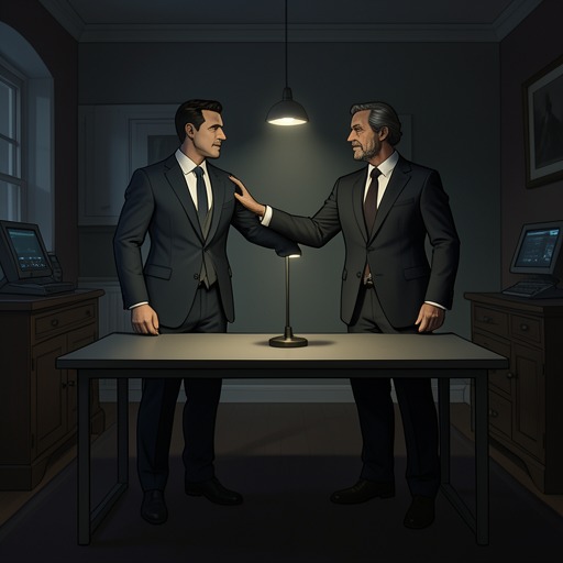 The Trump and Cohn Bond from "The Ownership Wars: Who Owns You". This flow follows the formative relationship between Donald Trump and Roy Cohn as a transmission of political combat techniques.
