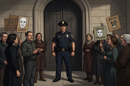 Sheriff Stilinski's suspension from "Holding Out for a Hero ▸ Stiles Stilinski (2)". Sheriff Stilinski's suspension, formally described as a leave of absence, marks a decisive collapse of institutional protection in Beacon Hills.