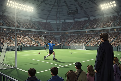 Beacon Hills州冠军赛 from "Holding Out for a Hero ▸ Stiles Stilinski (2)". Beacon Hills State Championship is the climactic lacrosse game at the center of the book’s final public confrontation.