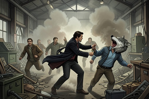 Jackson's warehouse showdown from "Holding Out for a Hero ▸ Stiles Stilinski (2)". Jackson's warehouse showdown is the climactic confrontation between the Beacon Hills group and the Kanima, but its decisive movement is not simply a fight.