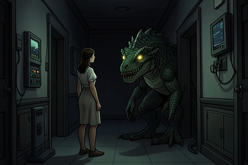 Kanima 身份确认 from "Holding Out for a Hero ▸ Stiles Stilinski (2)". Kanima Identification is the decisive revelation that transforms a recurring reptilian threat from an unidentified killer into a known supernatural category.
