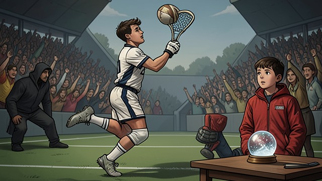 The Winning Goal from "Holding Out for a Hero ▸ Stiles Stilinski (2)". The Winning Goal Sudden Confidence Stiles Stilinski catches the ball and scores after Carson Bradley urges him to shoot.