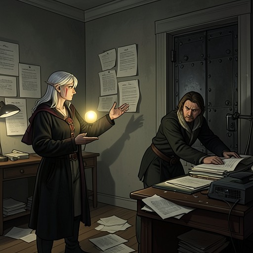 Information Against the Unknown from "New Life as a Max Level Archmage". This flow traces the contrasting strategies of Rafael, Vivisari, and the Caldimore faction as they confront incomplete knowledge.
