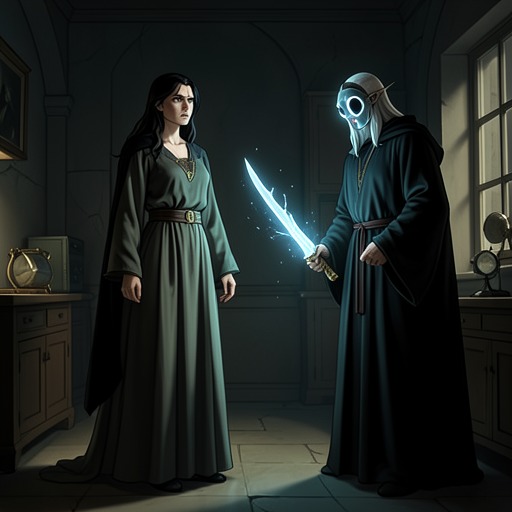 Vivi Versus the Red Tithe from "New Life as a Max Level Archmage". This flow traces the escalation from uneasy observation to a lethal confrontation between Vivisari and a Voidglass-equipped assassin.