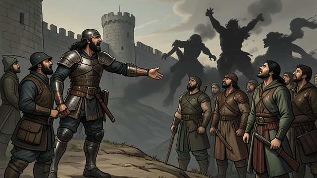 A Cry That Strengthens the Wall from "When the Cold Breathes A Ragnar Stormbringer Tale A Ragnar Stormbringer Tale". Defiance Becomes Contagious Ragnar’s Challenge As the wights climb, Ragnar calls on the defenders to fight and shouts, “Come to your ruin!