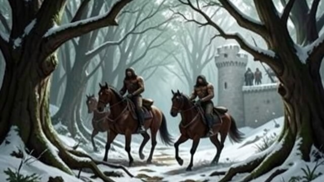 The Wights Strike from "When the Cold Breathes A Ragnar Stormbringer Tale A Ragnar Stormbringer Tale". The Forest Closes In No Route to Safety Wights pour from the trees and surround the two riders and their horses.
