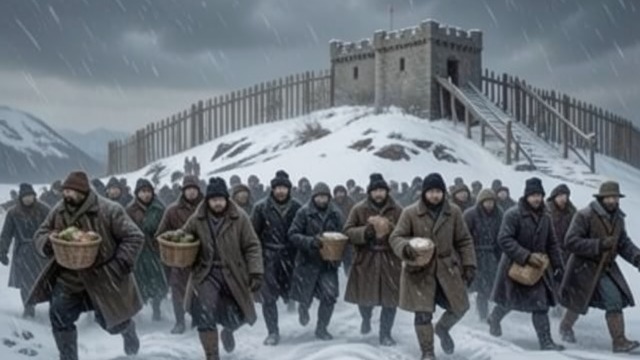 Families Leave Home from "When the Cold Breathes A Ragnar Stormbringer Tale A Ragnar Stormbringer Tale". Evacuation Under Snow Gathering the Settlements Ragnar and the search party spread the warning as the supernatural cries grow louder.