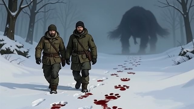 Ragnar Takes Up the Trail from "When the Cold Breathes A Ragnar Stormbringer Tale A Ragnar Stormbringer Tale". The Search Finds Its Answer Tracks in the Snow Cnut persuades Ragnar Stormbringer to accompany him.