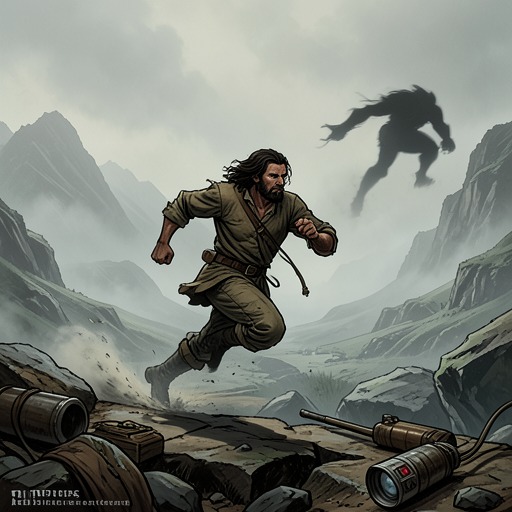 The Pursuit Becomes a Race from "When the Cold Breathes A Ragnar Stormbringer Tale A Ragnar Stormbringer Tale". This flow traces the shift from Ragnar’s pursuit of a predator to his urgent journey against a spreading supernatural threat and his own infection.