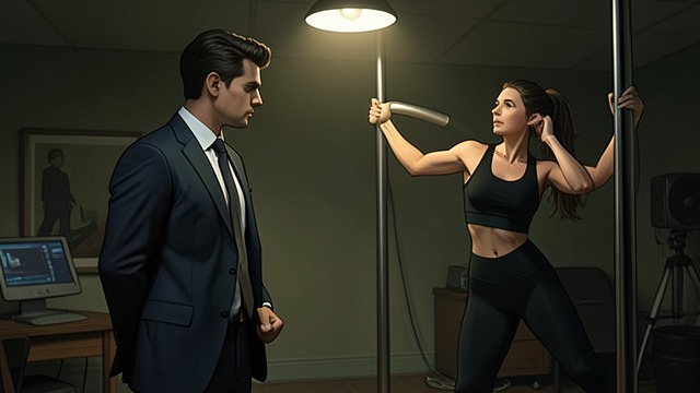 The Pole Discovery from "MY POSSESSIVE BILLIONAIRE". The Pole Discovery Unexpected Witness Joaquin Enrique Lopez Montero III finds Sophia Castello practicing on Sophia’s dance pole.
