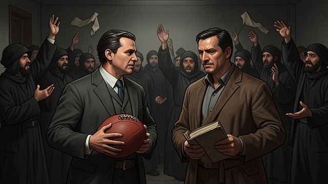 The Debate with Max from "Player Manager: A Sports Progression Fantasy". The Debate with Max Max argues that football can contain competition, artistry, loyalty, and moral choice despite its corruption.