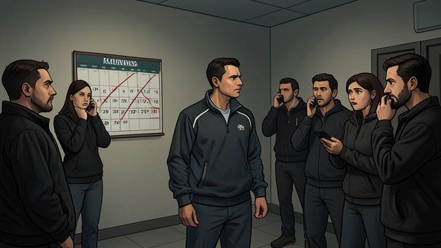 The Empty Calendar from "Player Manager: A Sports Progression Fantasy". The Empty Calendar Postponed matches leave Max without his ordinary source of progress. A Broken Routine His carefully optimized schedule collapses.