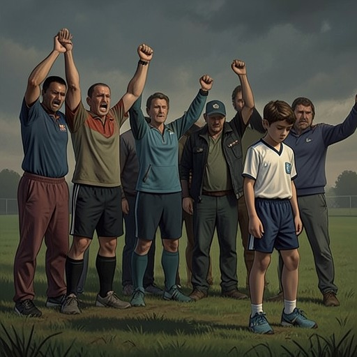 The Parents’ Revolt from "Player Manager: A Sports Progression Fantasy". This thread traces the conflict between Max’s tactical authority and parents who try to control youth players from the touchline.