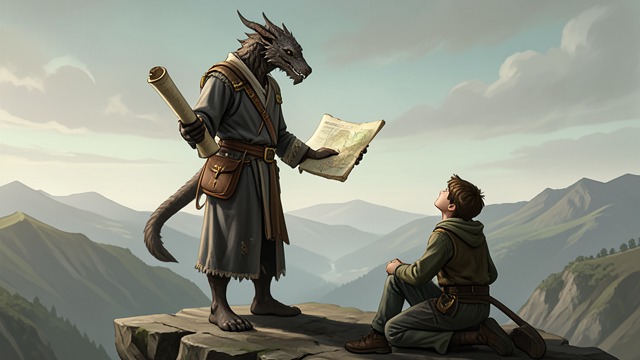 The Dragon Sage’s Promise from "Gunsoul". The Dragon Sage’s Promise Arc identifies a Long Dragon Sage who may be able to help Holster and gives Orient the route.