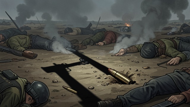 无法逃脱的诅咒,《《枪魂》》中的场景。无法逃脱的诅咒 阿克解释说,摧毁、封印或杀死枪,都曾屡次未能终结它的存在。 暴力滋养延续 枪械造成的死亡会将气送往武器这一概念,使枪的影响得以超越任何单一宿主而延续。 继承的代价 枪魂存在会获得力量,但成为下一把枪的可能性,也让这份力量变成了指向自身的威胁。
