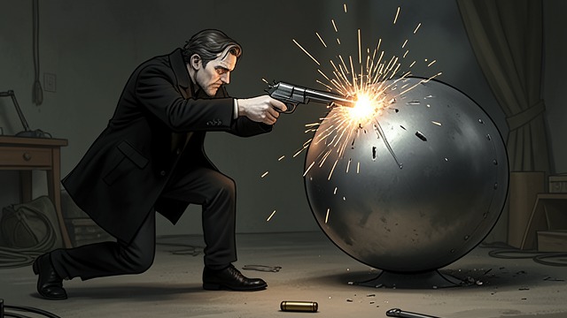 A Gun Put Away from "Gunsoul". A Gun Put Away Yuan defeats the Gun by choosing to expend the bullet-core that has sustained his second life.