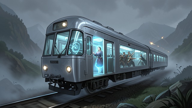 The Train’s Awakening from "Gunsoul". The Train’s Awakening A spirit-train awakens and carries Yuan away from an attack by the Rad-Hag’s followers.