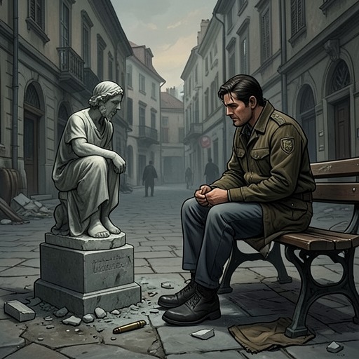 The Bullet Church’s Disillusionment from "Gunsoul". Bucket’s religious certainty collapses after the Gun destroys the city, then reforms around a safer source of belonging.