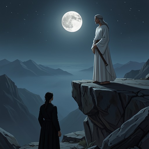 Kaguya’s Moonlit Counsel from "Gunsoul". Kaguya’s appearances connect Yuan’s personal choices to the Moonlight Sect’s knowledge of the Gun and the uncertain future after the curse.