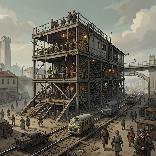The Train’s Five-Year Transformation from "Gunsoul". Orient’s growth from a damaged spirit-train into a large moving settlement embodies the novel’s alternative to rule by fixed empires.