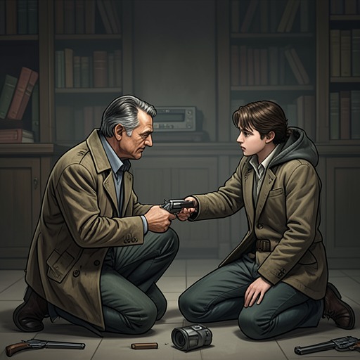 Yuan and Revolver’s Debt of Friendship from "Gunsoul". Revolver’s early kindness creates a debt Yuan ultimately repays by refusing to abandon him to the Gun’s curse.
