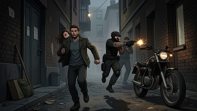 Apartment Attack from "Dead Shot". Armed Pursuit Direct Assault Men carrying assault weapons attack Cal Murphy’s apartment after he and Kelly Mendoza begin mapping the conspiracy.
