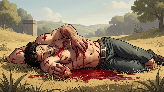 First Body from "Dead Shot". A Body in the Sun Sudden Agony Cody Murray collapses after an eruption of unbearable itching.