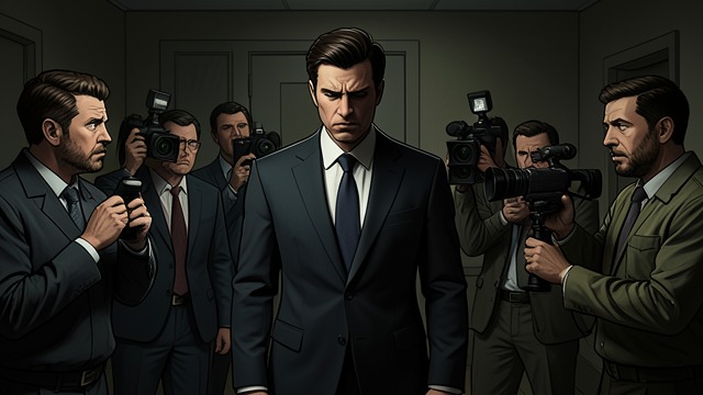 Pressure From Above from "Dead Shot". The Editor as Gatekeeper Suppressed Coverage Guy Thompson orders Cal Murphy and Kelly Mendoza toward a harmless reaction piece.