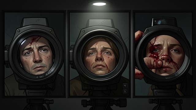 Visual Archive from "Dead Shot". Photographs of the Dead Preserved Evidence Cal Murphy’s iPhone records the victims’ wounds, while Kelly Mendoza preserves images from the investigation.