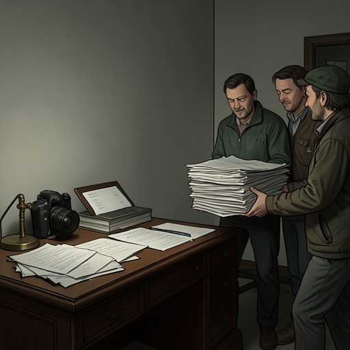 The Final Newspaper Package from "Dead Shot". This flow traces the construction of the published exposé from scattered notes and images to a definitive account that changes the journalists’ lives.