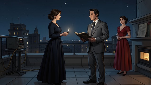 A Choice at Midnight from "The CEO’s Baby Girl: A Workplace Reverse Harem Romance (Age-Gap Billionaire Obsessions)". A Choice at Midnight The Offered Severing After leaving Dominic, Ariella prepares to join Luca at the Ritual Chamber Beneath the Tower.