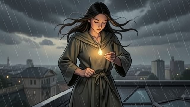 The Unfinished Severing from "The CEO’s Baby Girl: A Workplace Reverse Harem Romance (Age-Gap Billionaire Obsessions)". The Unfinished Severing Ambivalence at the threshold During a violent storm, Ariella stands on a rooftop preparing to go to the ritual chamber and sever the…